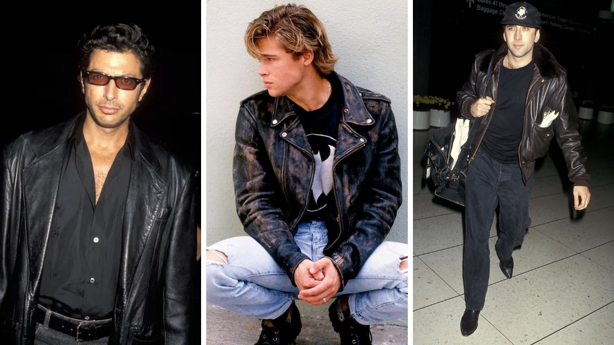 90s leather style