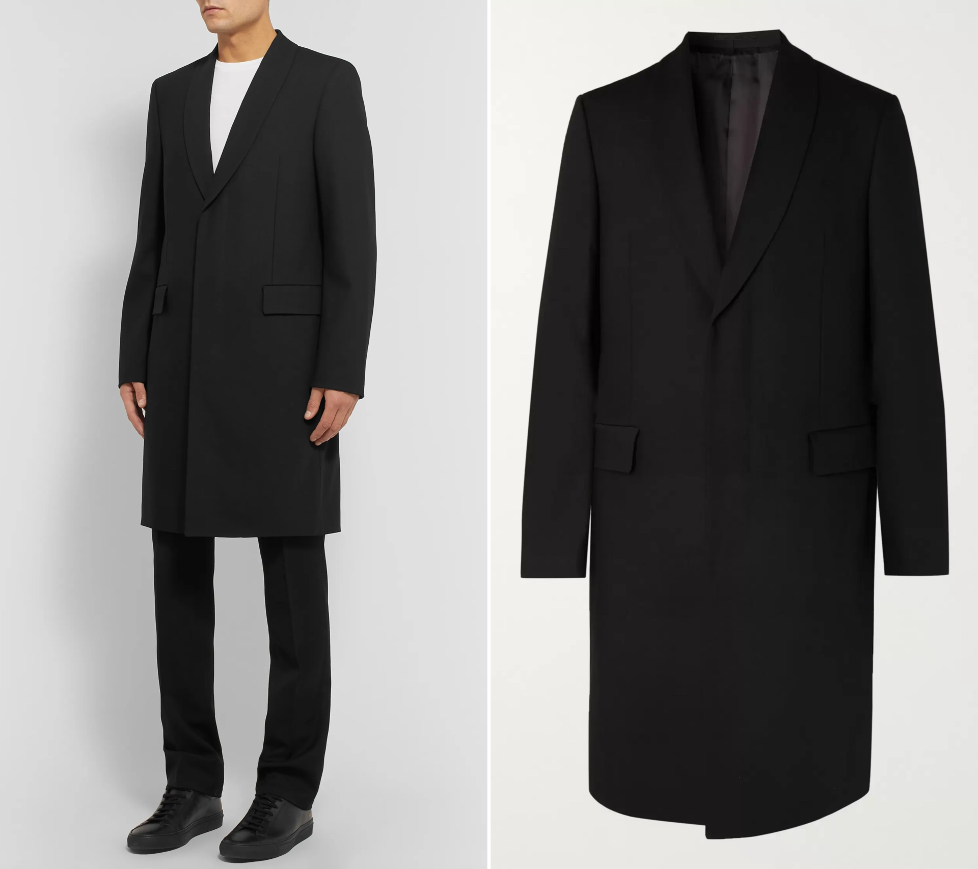 Black Jeans and all Black Overcoat