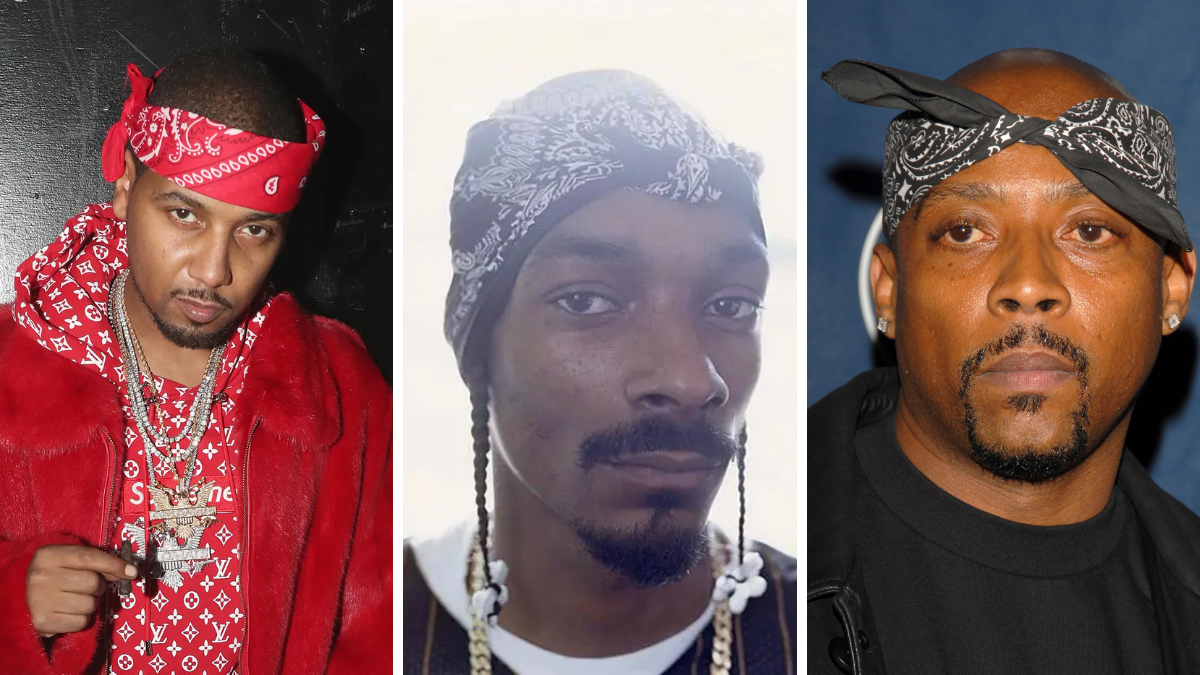 rappers wearing bandanas
