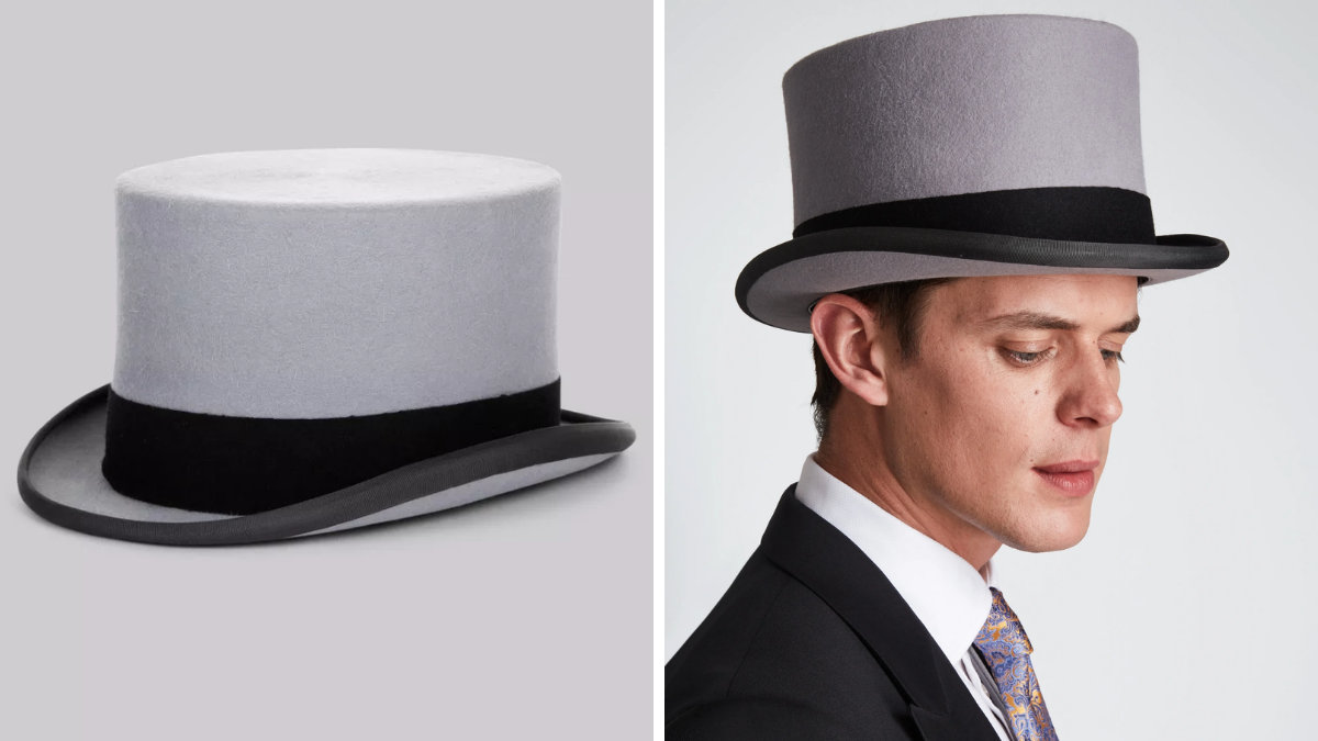 top hats to wear with suits