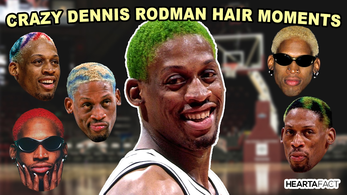 crazy dennis rodman hair moments