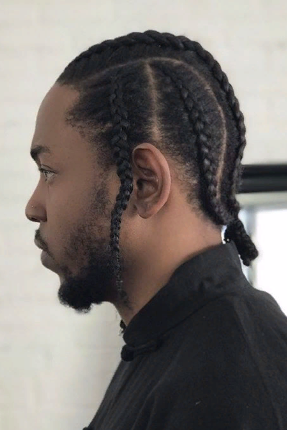 Kendrick Lamar Braids in cornrows