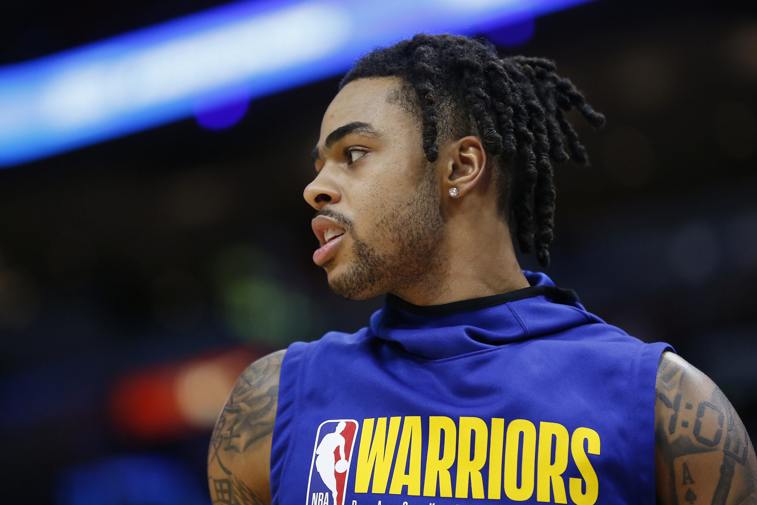 D’Angelo Russell Hair in 2 strand twists