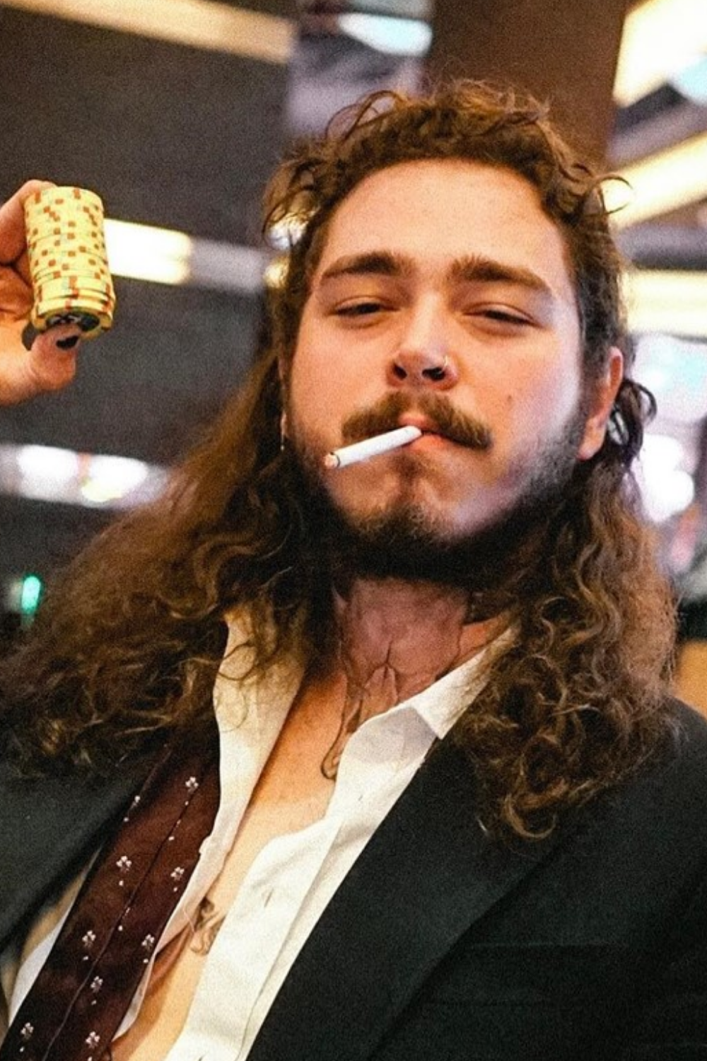 Post Malone Hair curly