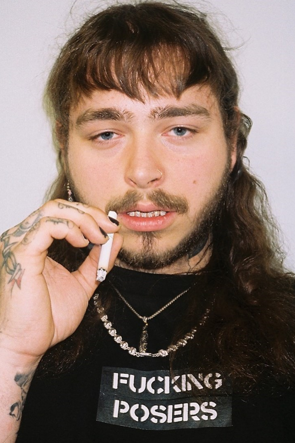 Post Malone Hair in a fringe