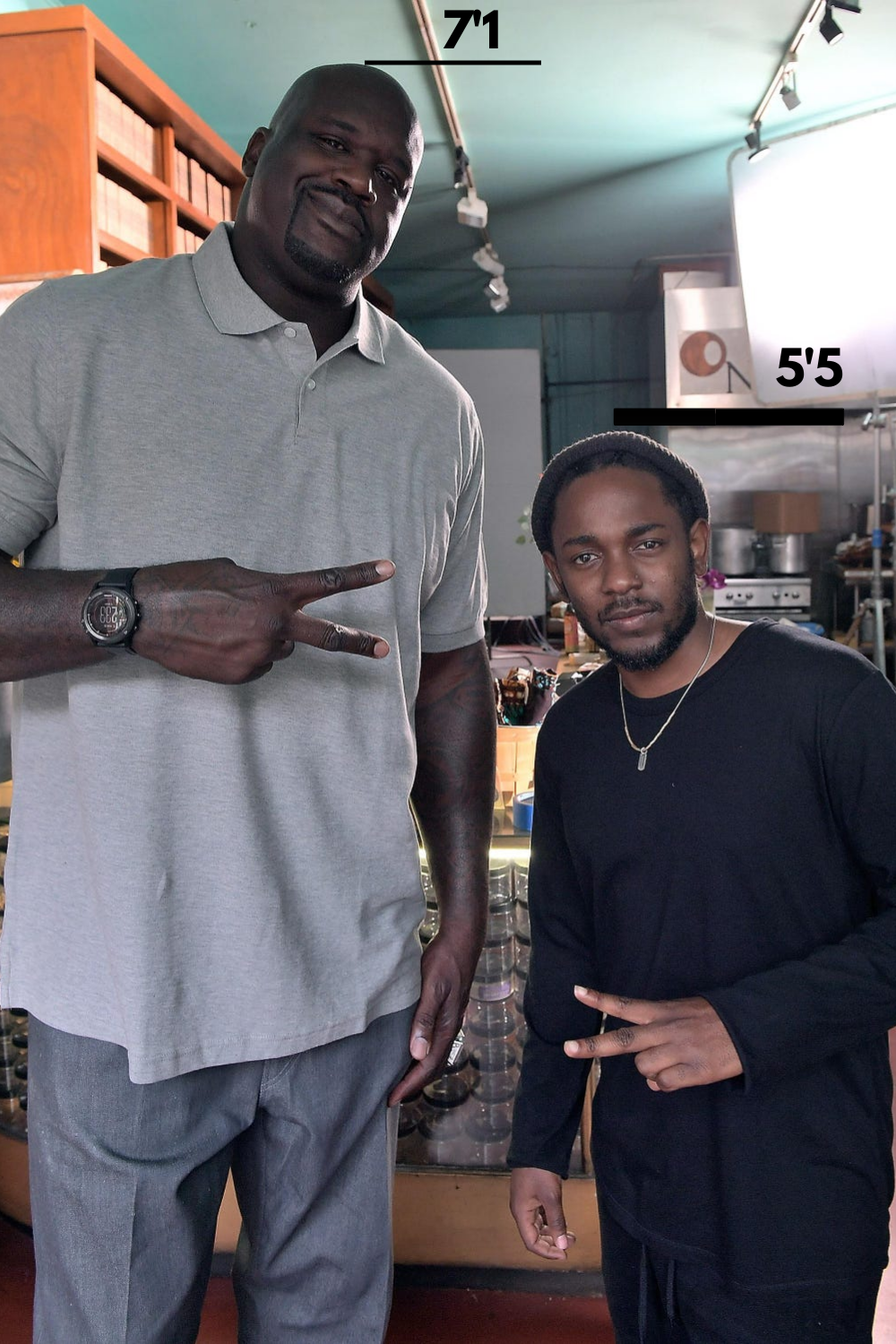 Kendrick Lamar height Comparison (1)