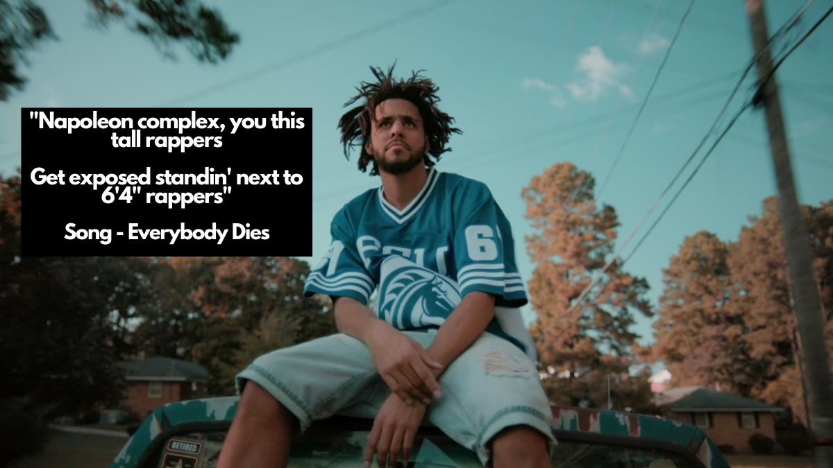 j cole height proof