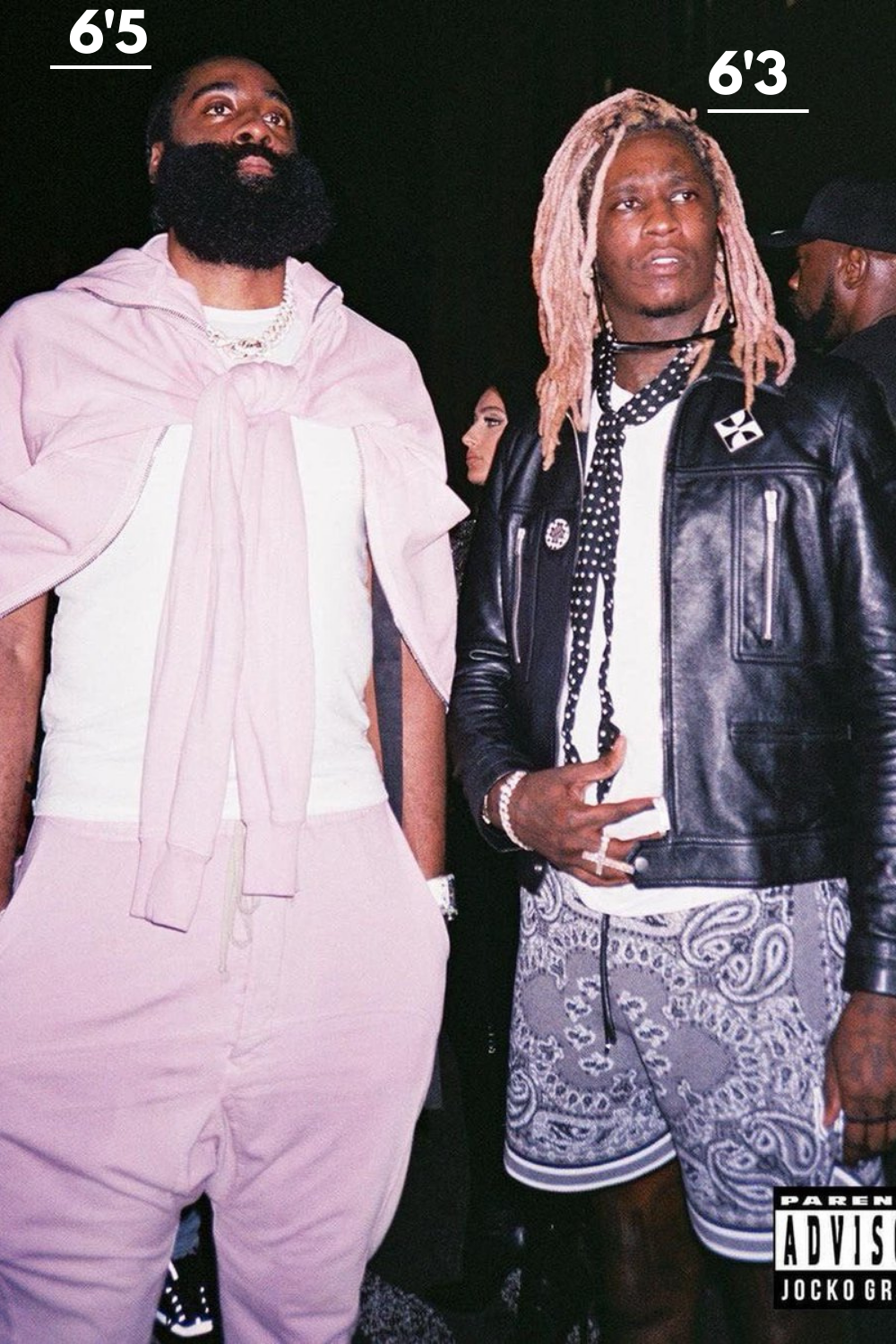 Young Thug Height Comparison