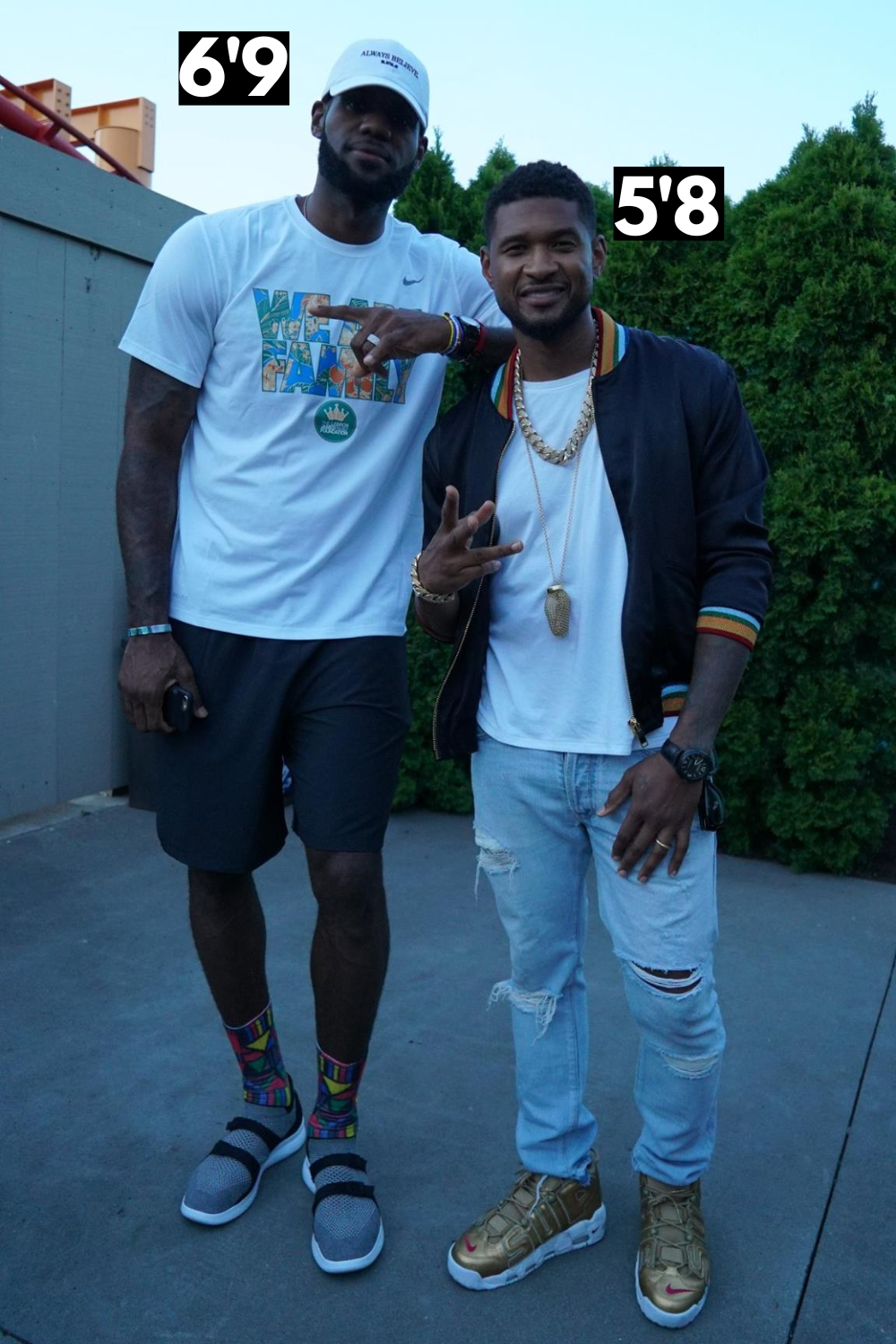 How tall is Usher