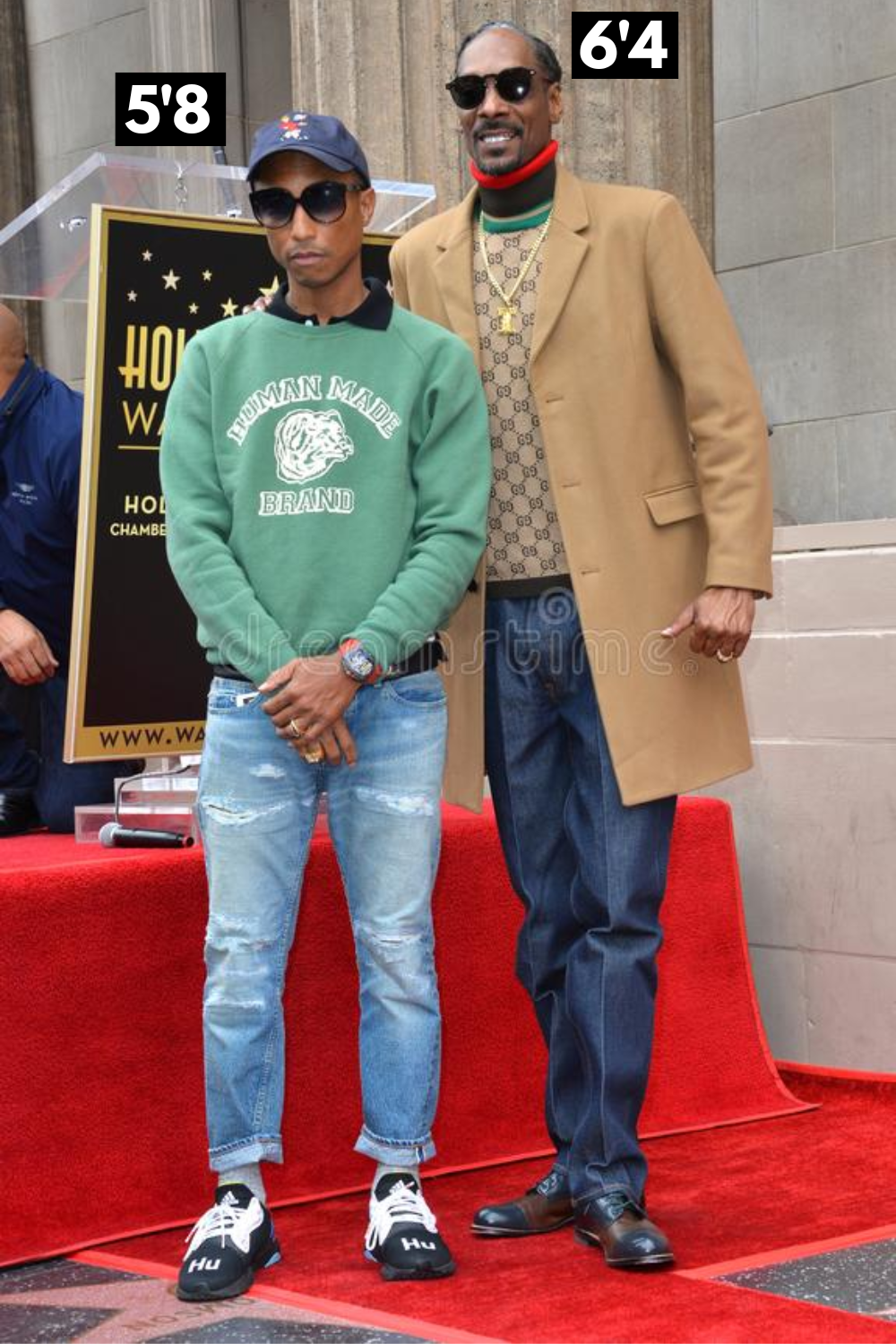 Pharrell Williams height proof