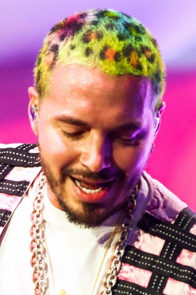 colourful hairstyle j balvin