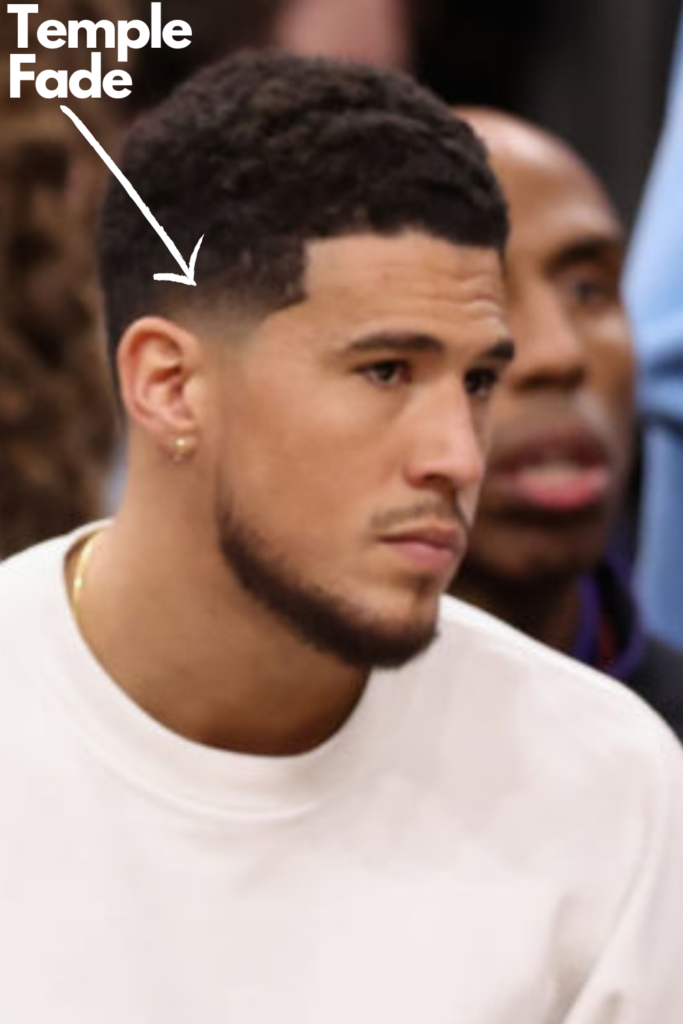Devin Booker Haircut and temple fade