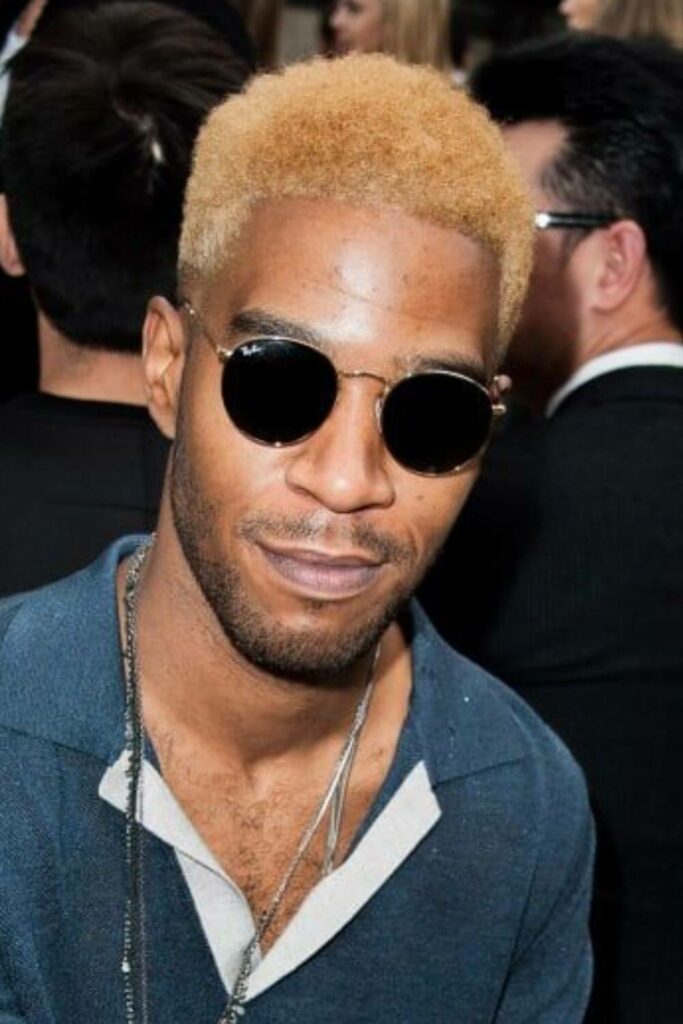 blonde afro