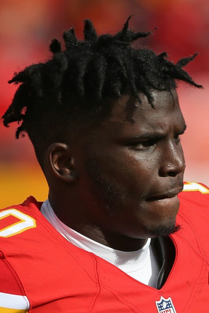 Tyreek Hill Dreads at the start of his hair journey