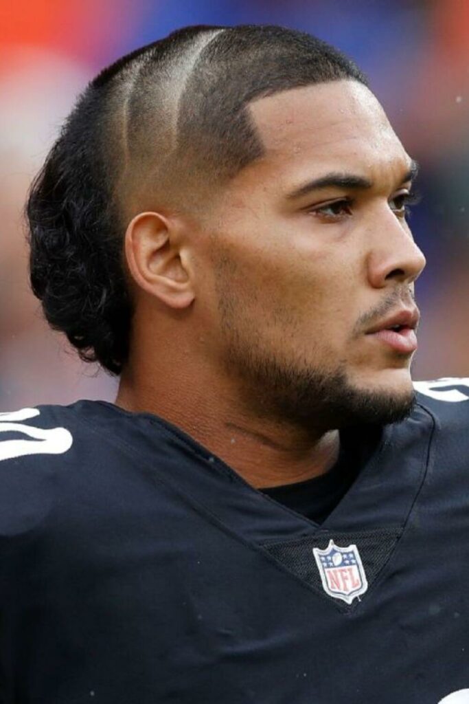 James Conner Haircut in a mullet