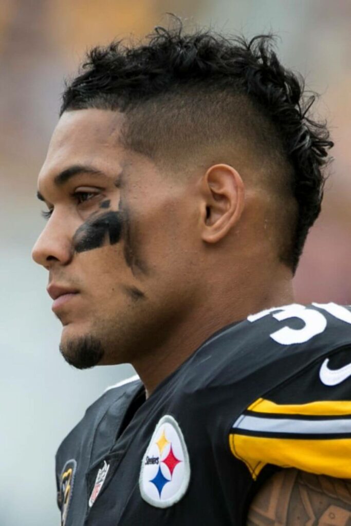 James Conner Haircut in a Mohawk