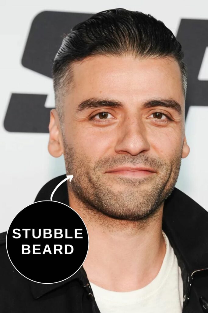 Oscar Isaac Beard in stubble