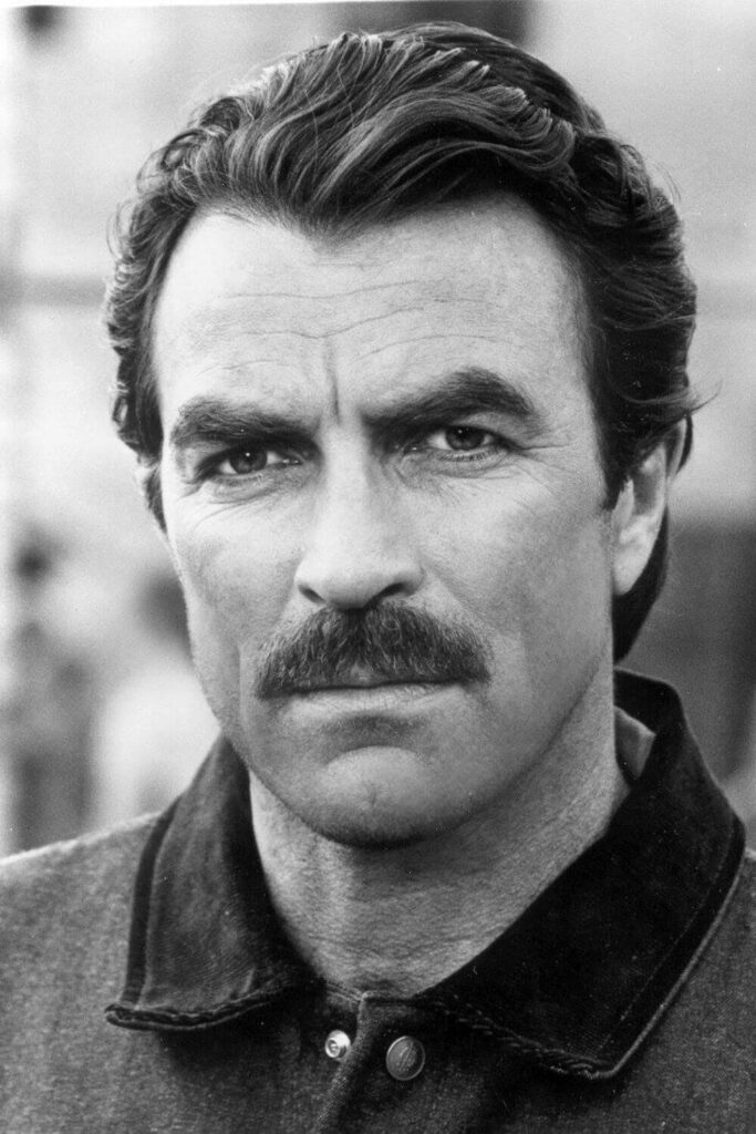 Tom Selleck Mustache with Long Hair