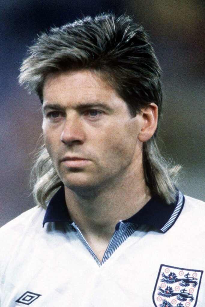 Chris Waddle Mullet with blonde tips