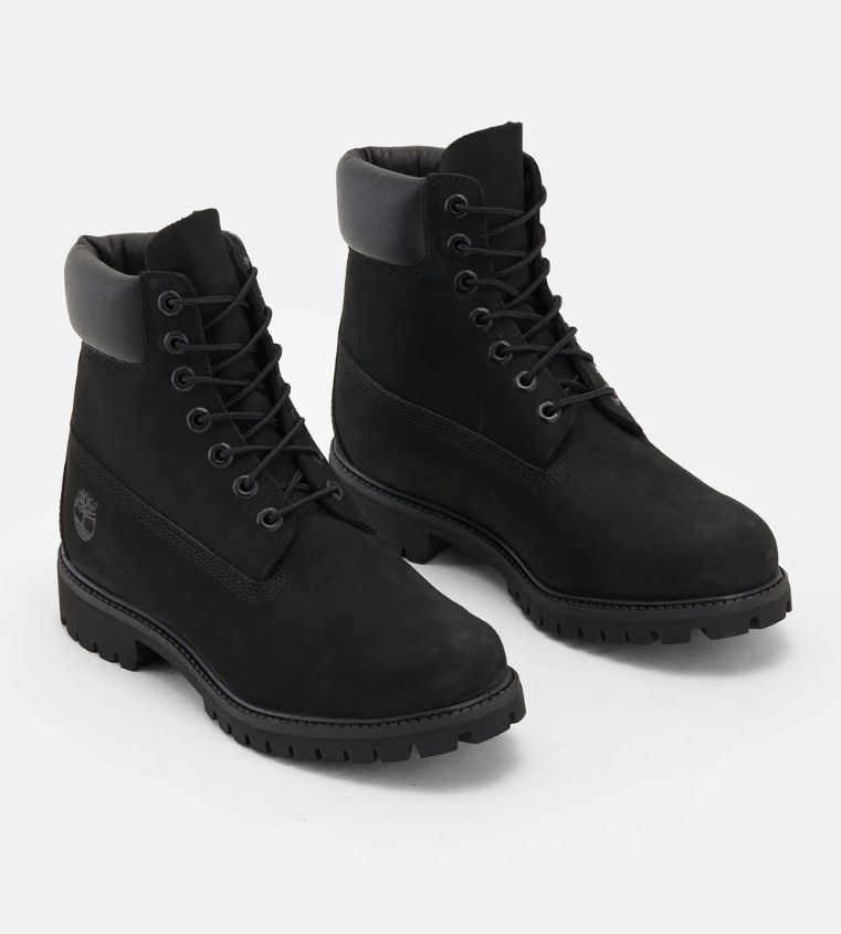 Black Timberland  6" Premium Boots