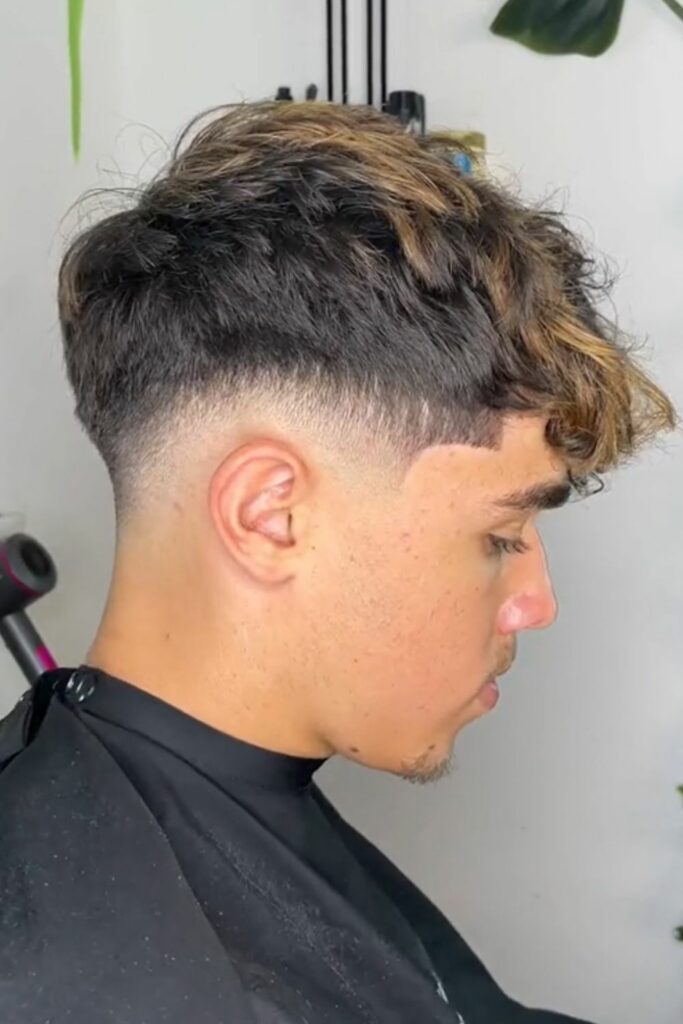 Fade Haircuts for Men with highlights