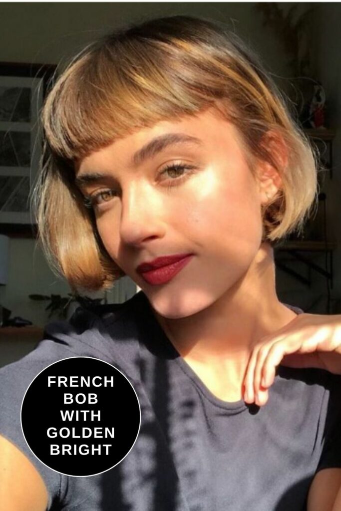 French Bob with Golden Bright