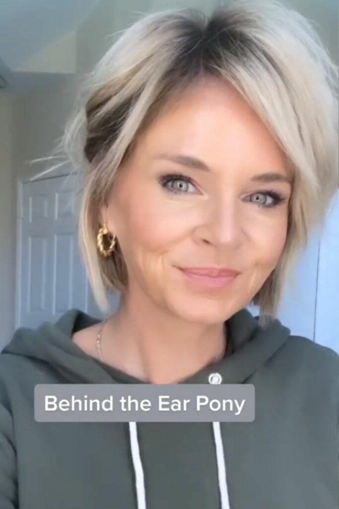 Behind the Ear Ponytail