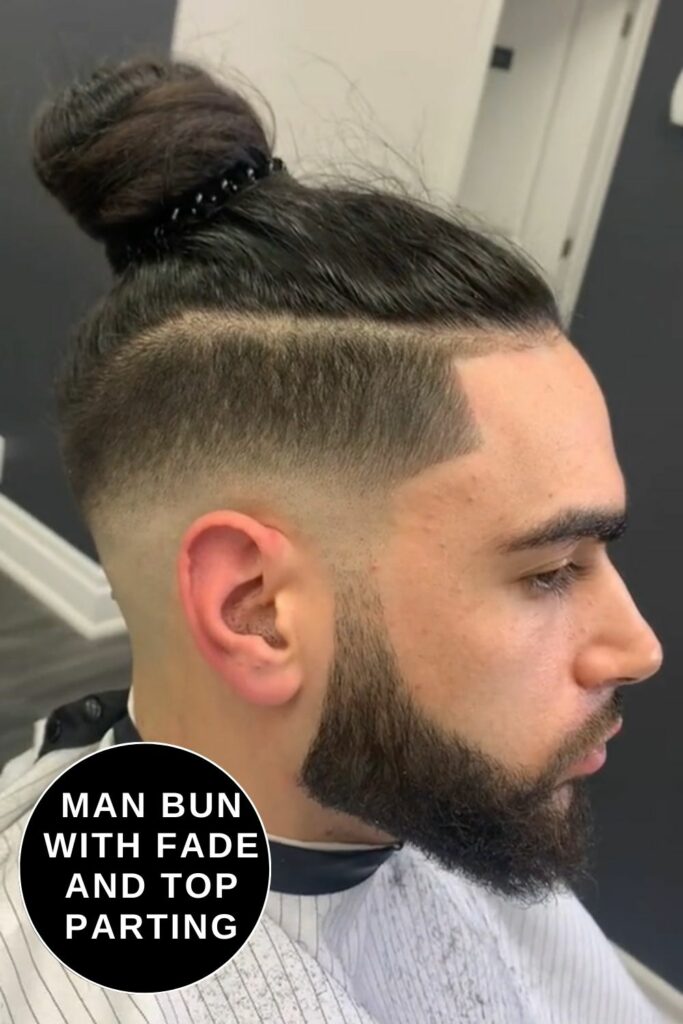 Long Hairstyles for Men with buns